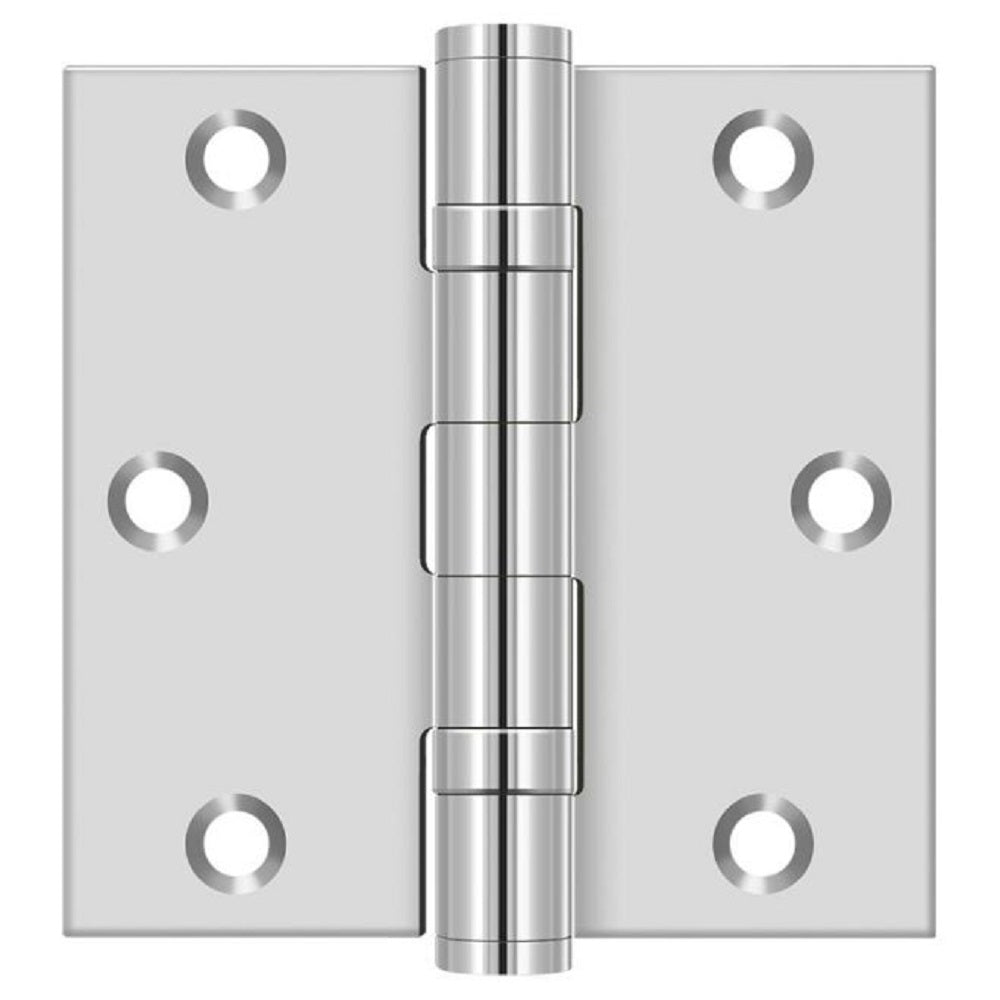 Deltana SS35BU32 Full Mortise Door Hinge, Bright Stainless Steel, 3-1/2"