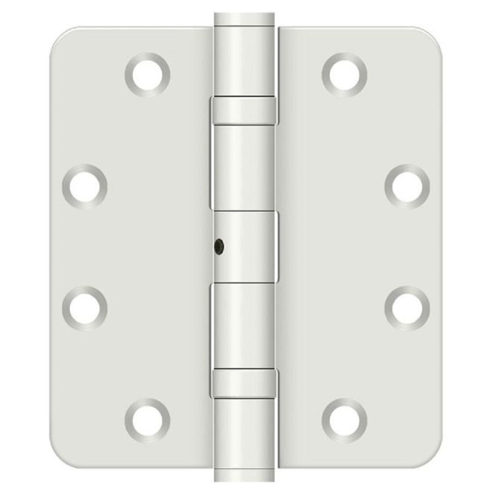 Deltana SS4540R4BNUSPW Full Mortise Door Hinge, White, 4-1/2" x 4"