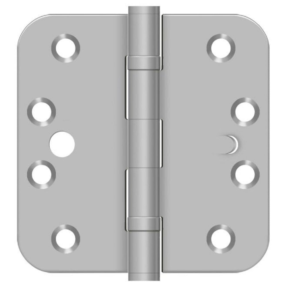Deltana SS44R5BU32D-S Full Mortise Door Hinge, Satin Stainless Steel, 4" x 5/8"