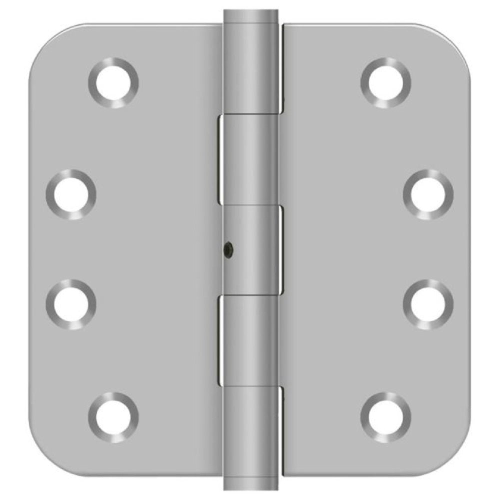 Deltana SS44R5U32D-RN Full Mortise Door Hinge, Satin Stainless Steel, 4" x 5/8"