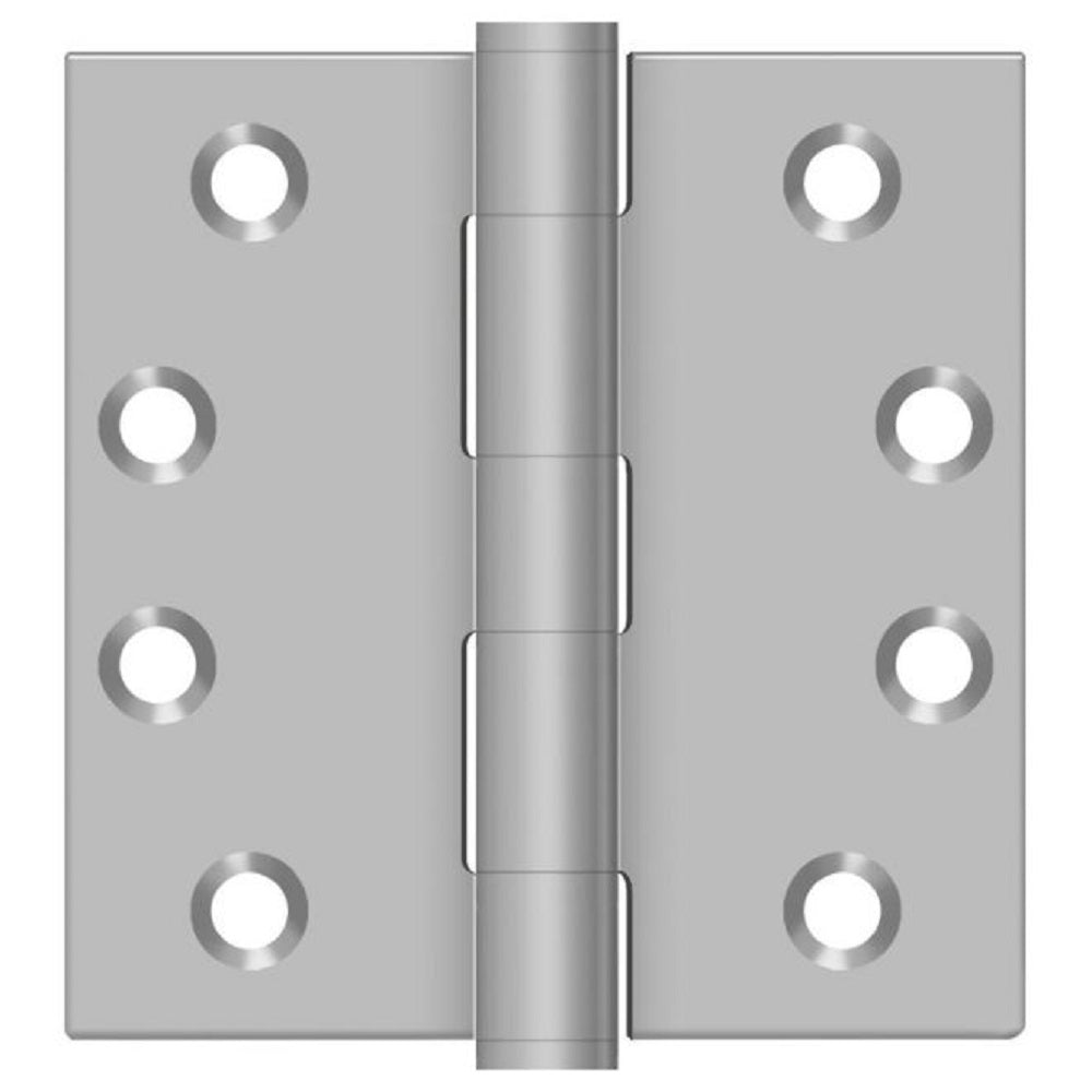 Deltana SS44U32D Full Mortise Door Hinge, Satin Stainless Steel, 4"