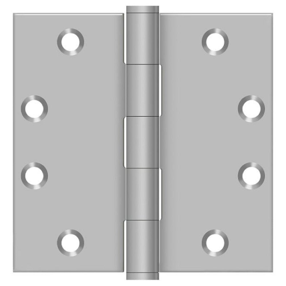 Deltana SS45U32D Full Mortise Door Hinge, Satin Stainless Steel, 4-1/2" x 4-1/2"