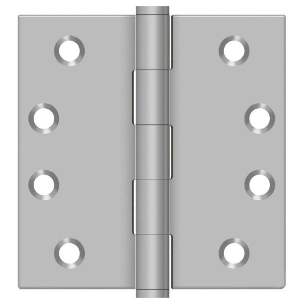 Deltana SS44U32D-R Full Mortise Door Hinge, Satin Stainless Steel, 4"