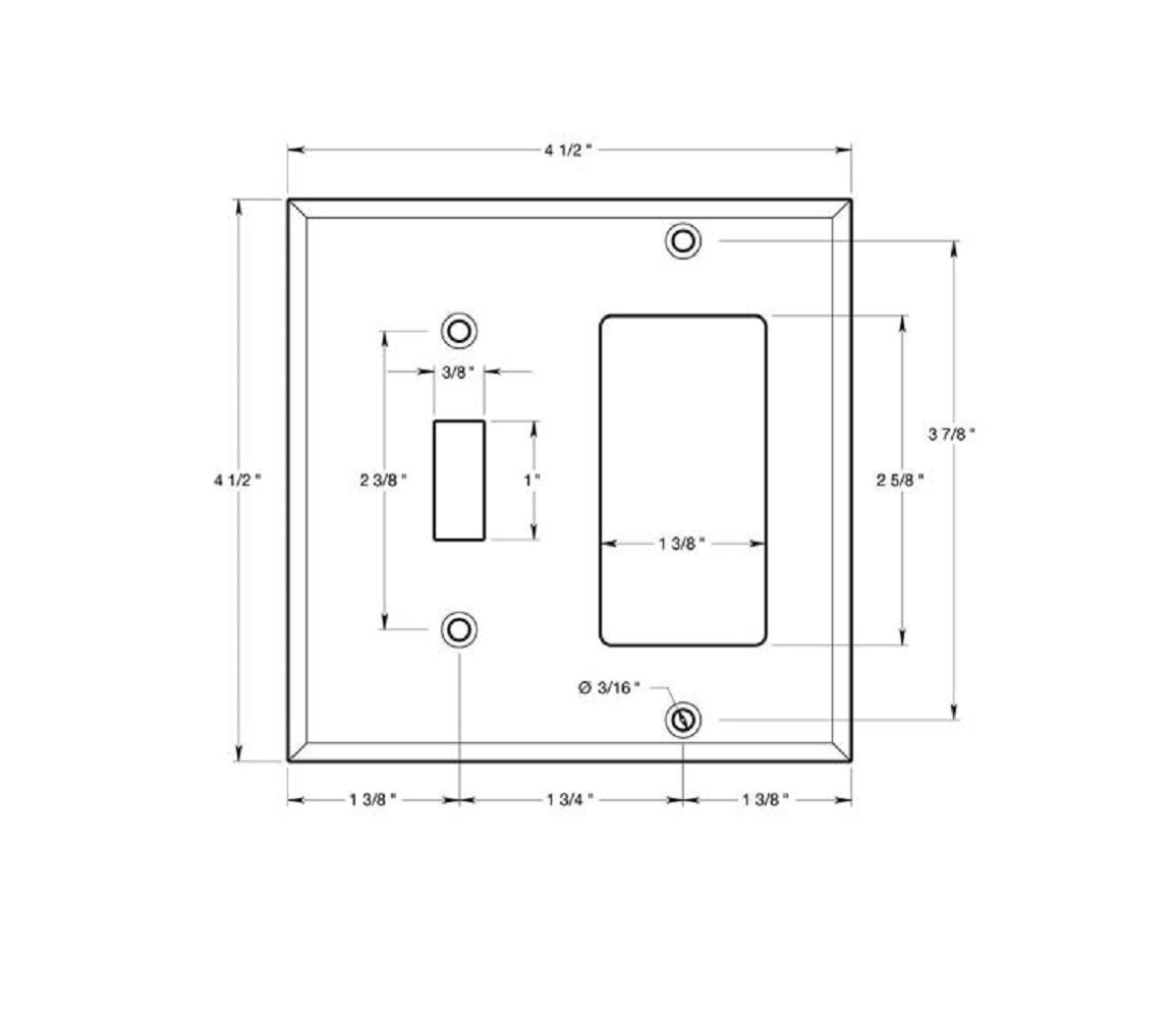 Deltana SWP4743U10B Switch Single Rocker Switch Plate, Oil Rubbed Bronze