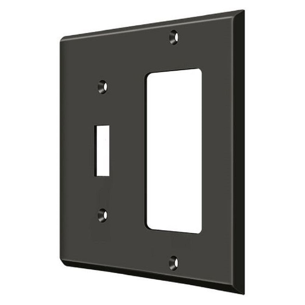 Deltana SWP4743U10B Switch Single Rocker Switch Plate, Oil Rubbed Bronze
