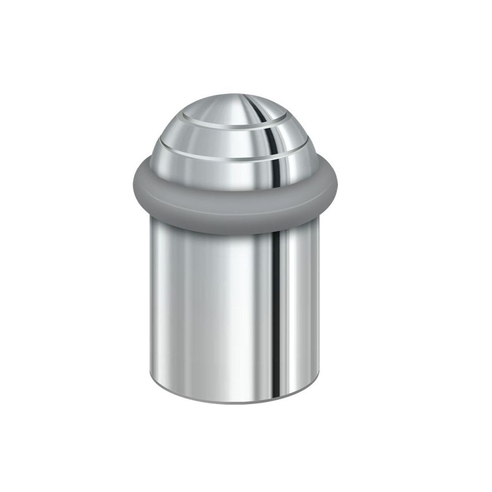 Deltana UFBD5000U26 Round Dome Cap Floor Bumper, 2", Polished Chrome