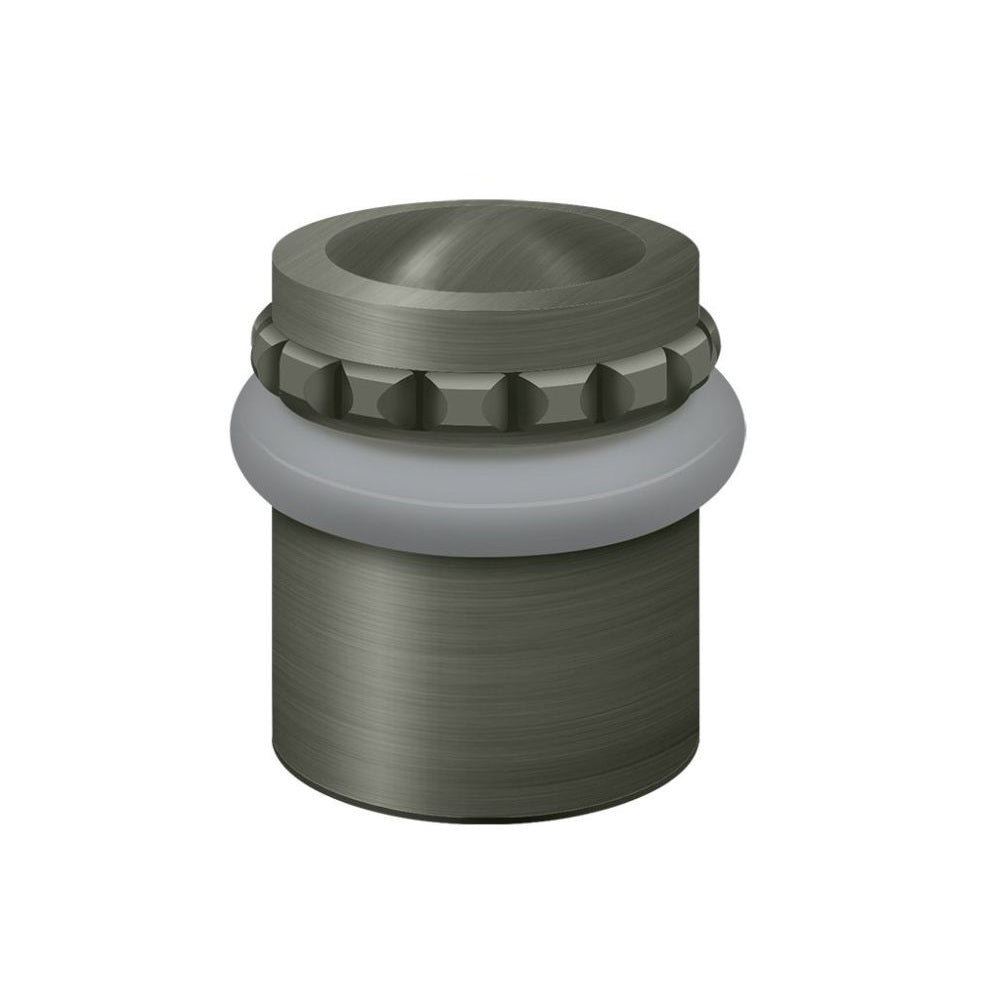 Deltana UFBP4505U15A Round Pattern Cap Floor Bumper, 1-1/2", Antique Nickel