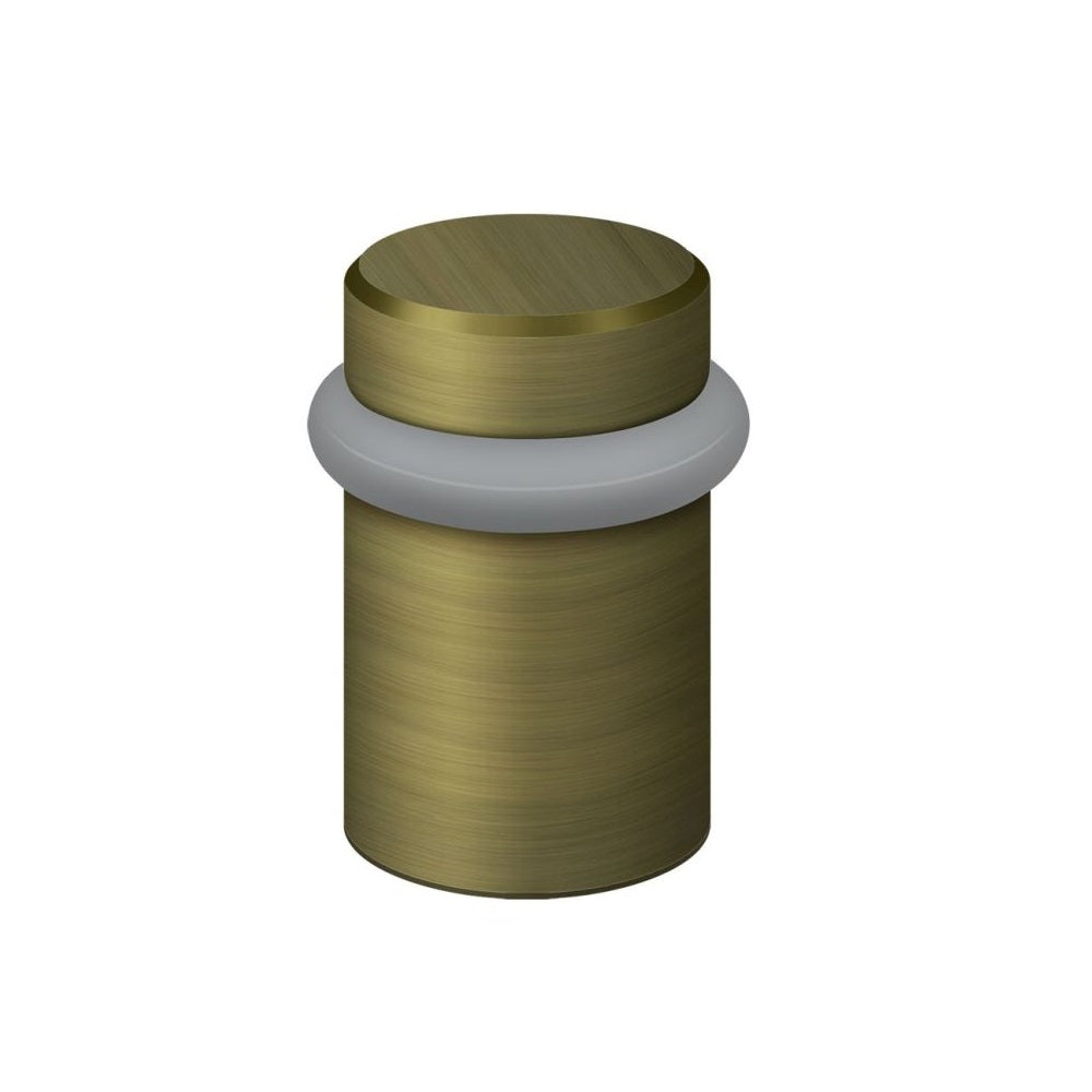Deltana UFB5000U5 Round Universal Floor Bumper, 2", Antique Brass