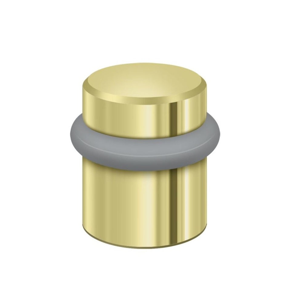 Deltana UFB4505U3 Round Universal Floor Bumper, 1-1/2", Polished Brass
