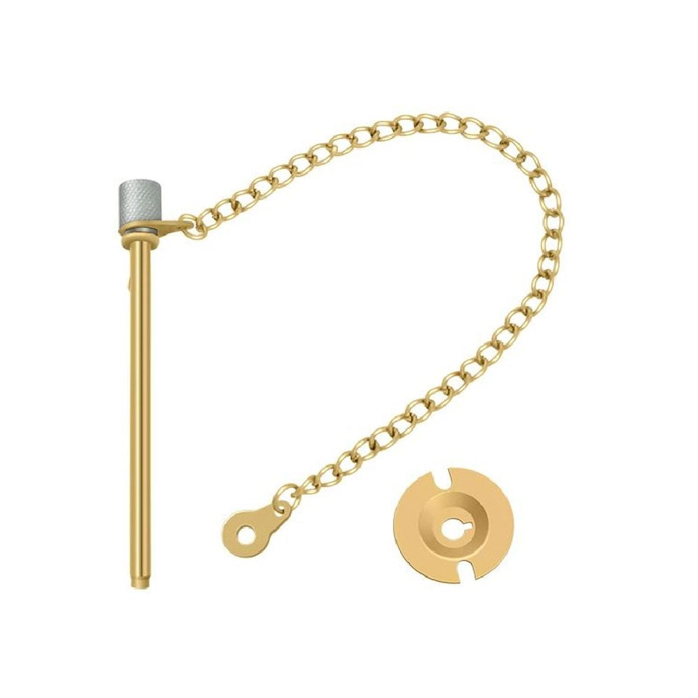 Deltana WDP30CR003 Window Door Pin, 3", Lifetime Brass