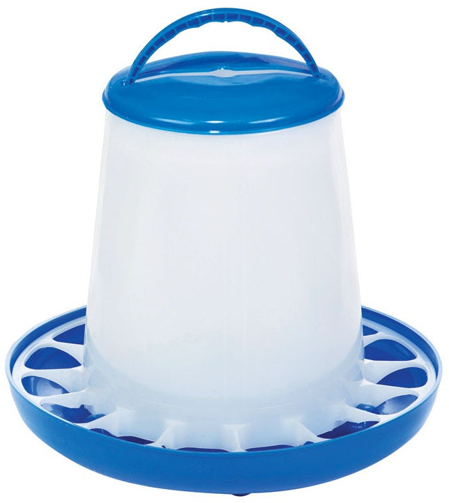 Double-Tuf DT9855 Poultry Feeder, Plastic, Blue, 1 Quart