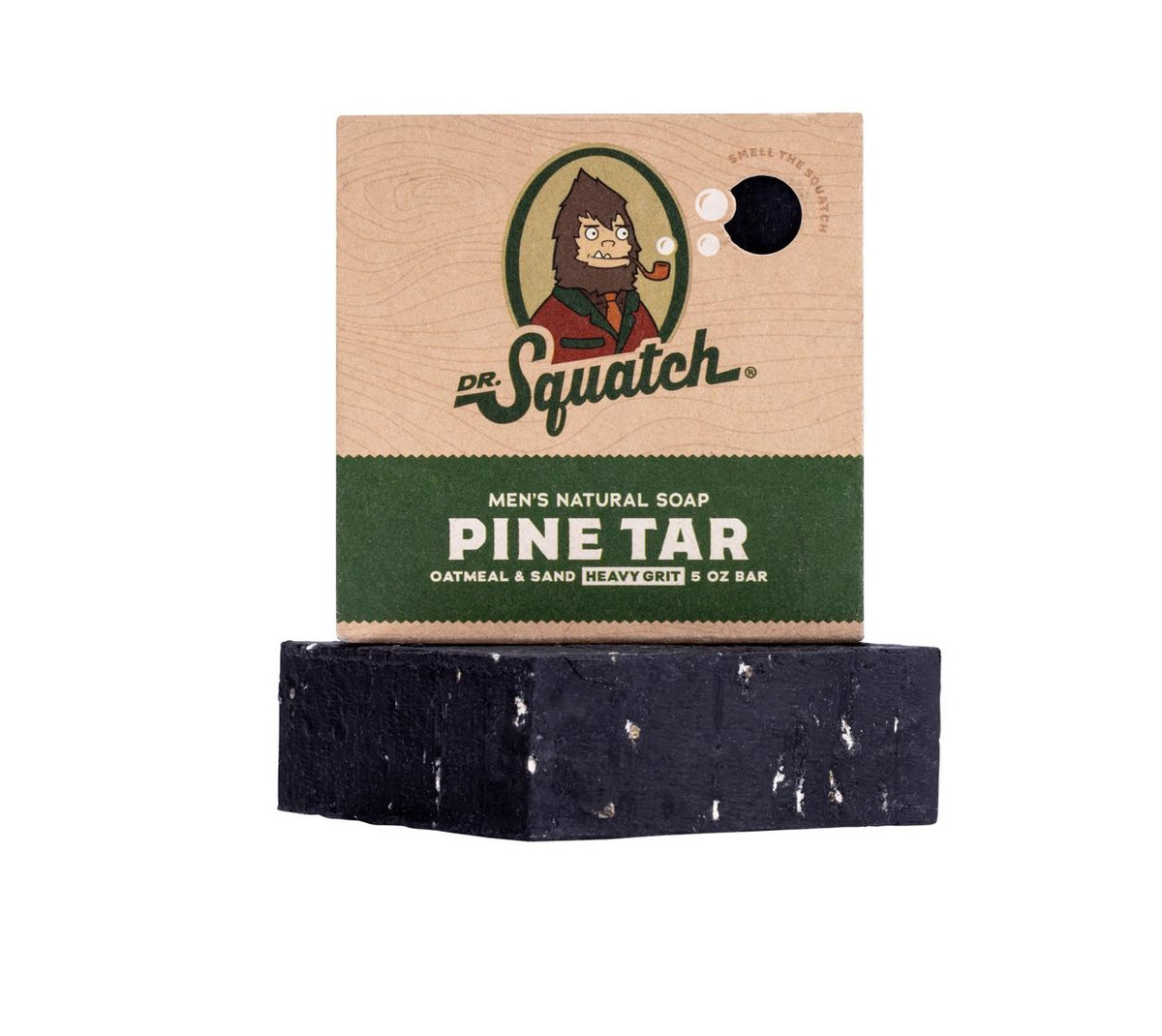 Dr. Squatch RTLBARPNT-6-6 Soap Bar, Pine Tar, 5 Oz