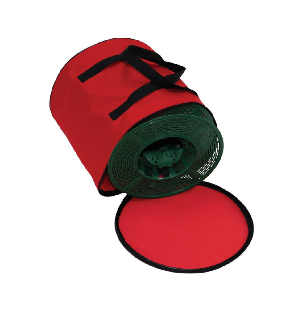 Dyno 77137-1AC Christmas All Purpose Light Set Storage Reel Bag, Red