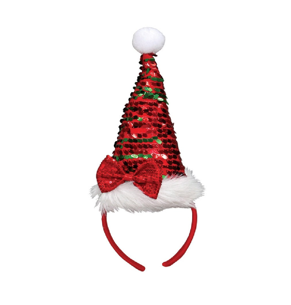 Dyno 0409365-1 Christmas Holiday Santa Hat Headband, Polyester