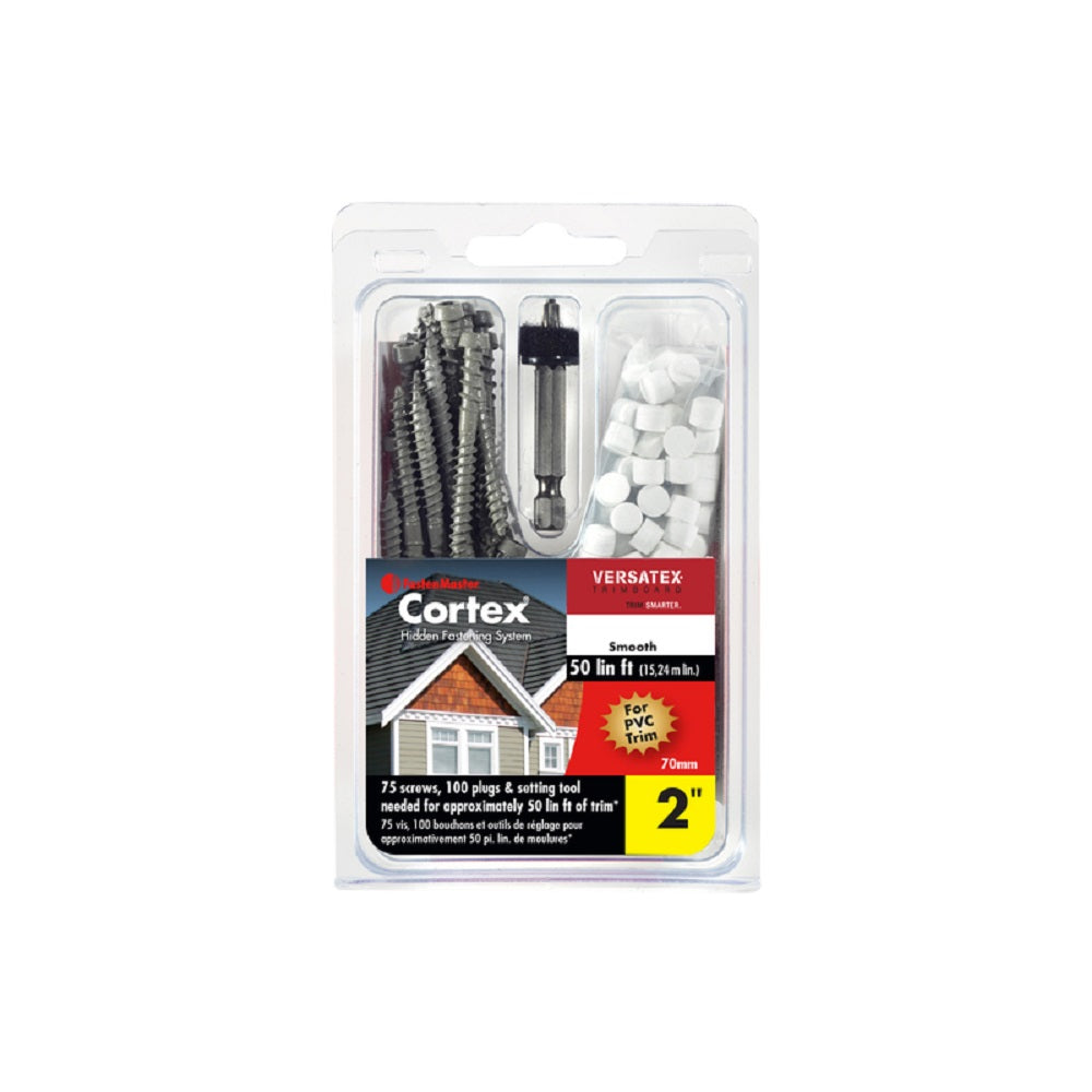 FastenMaster FMCTXT-VT50TR Cortex Trim Screws with Plugs, 2 inch