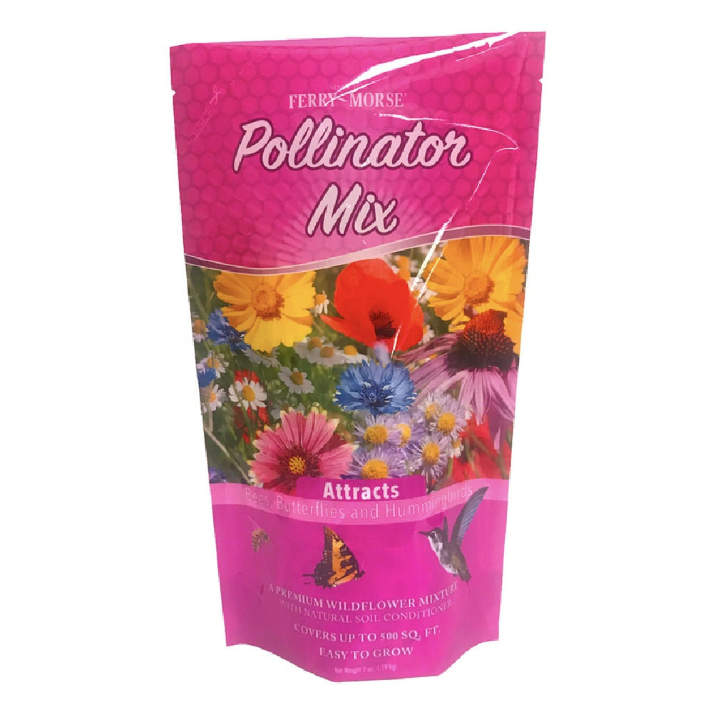 Ferry-Morse WFPOL18 Pollinator Wildflower Seed Mix, 7 Oz