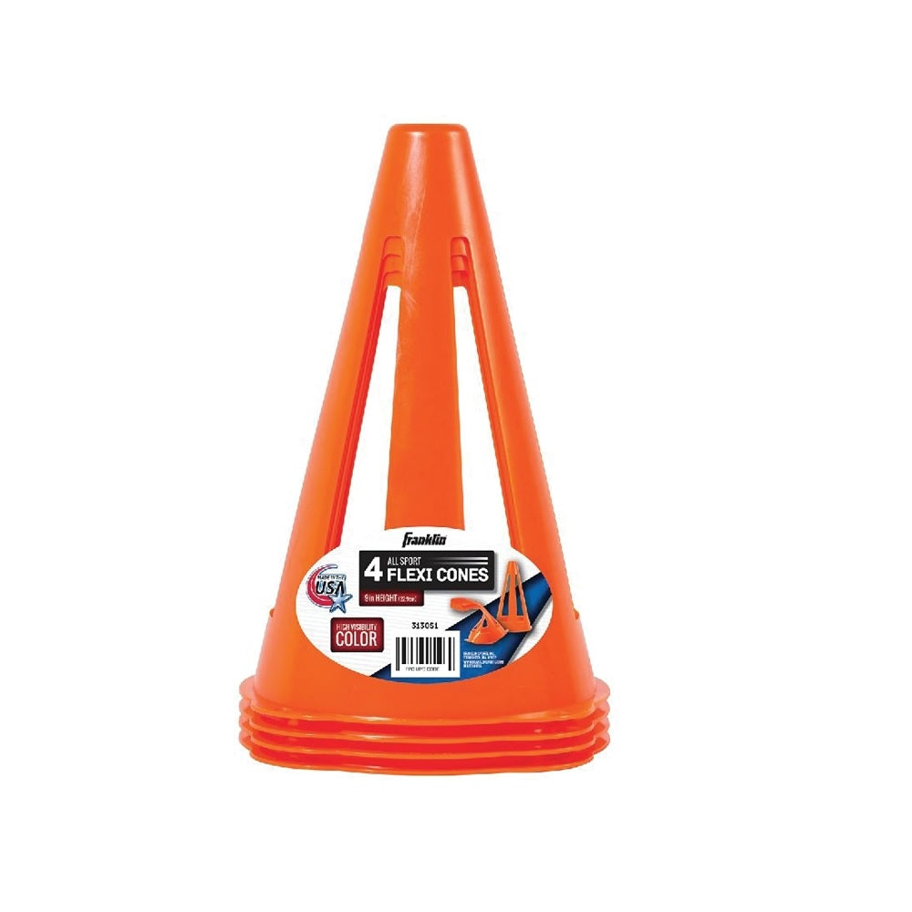 Franklin Sports 3130S1 Field Marker Cone, PVC, Fluorescent Orange