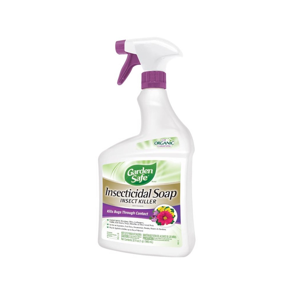 Garden Safe HG-93216 Insecticidal Soap Insect Killer, 32 Oz