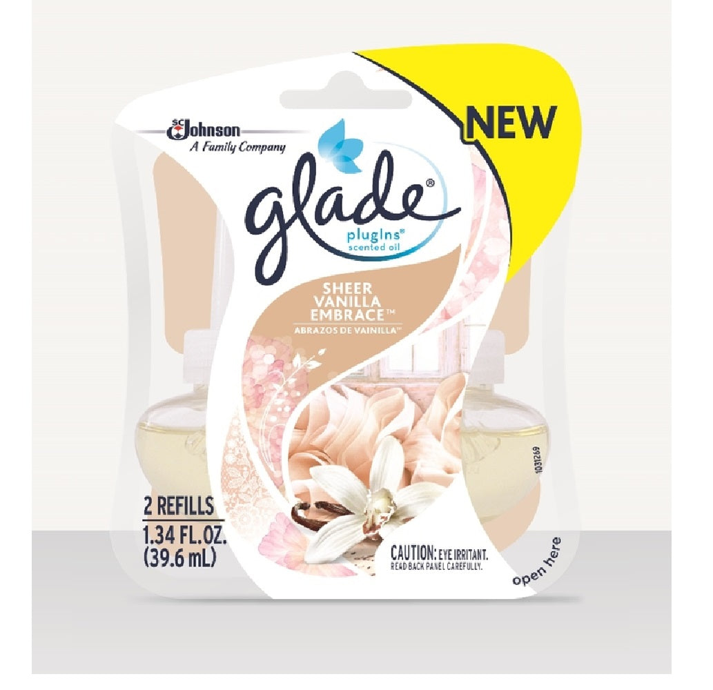 Glade 21764  Sheer Vanilla Embrace Scent Air Freshener Refill, 1.34 Oz