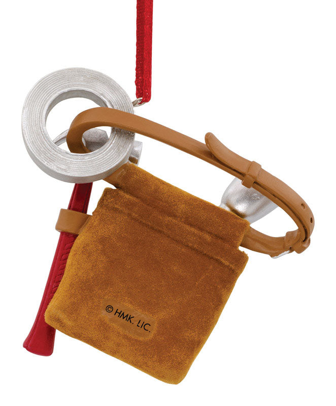 Hallmark 1HAJ1023 Mr Fix It Tool Belt Christmas Ornament, Multicolored