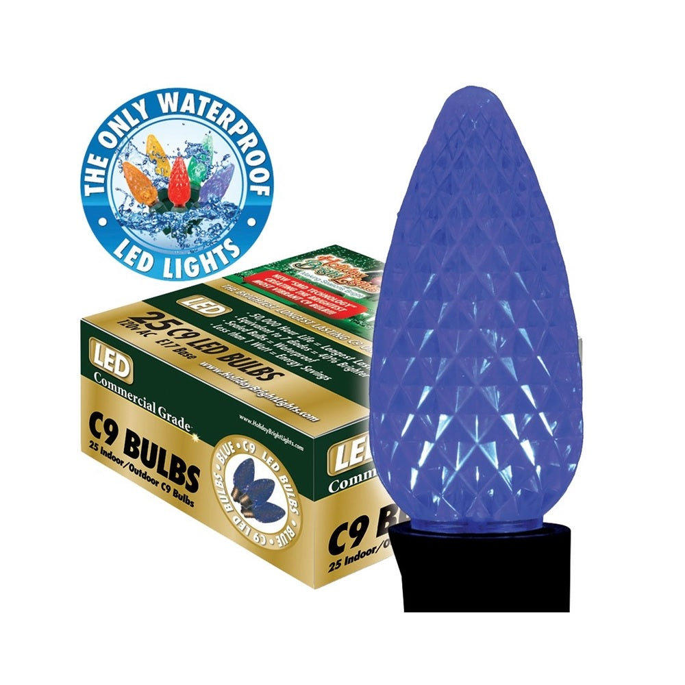 Holiday Bright Lights BU25-LEDFC9-TBL LED Christmas Replacement Bulb, 120 Volts