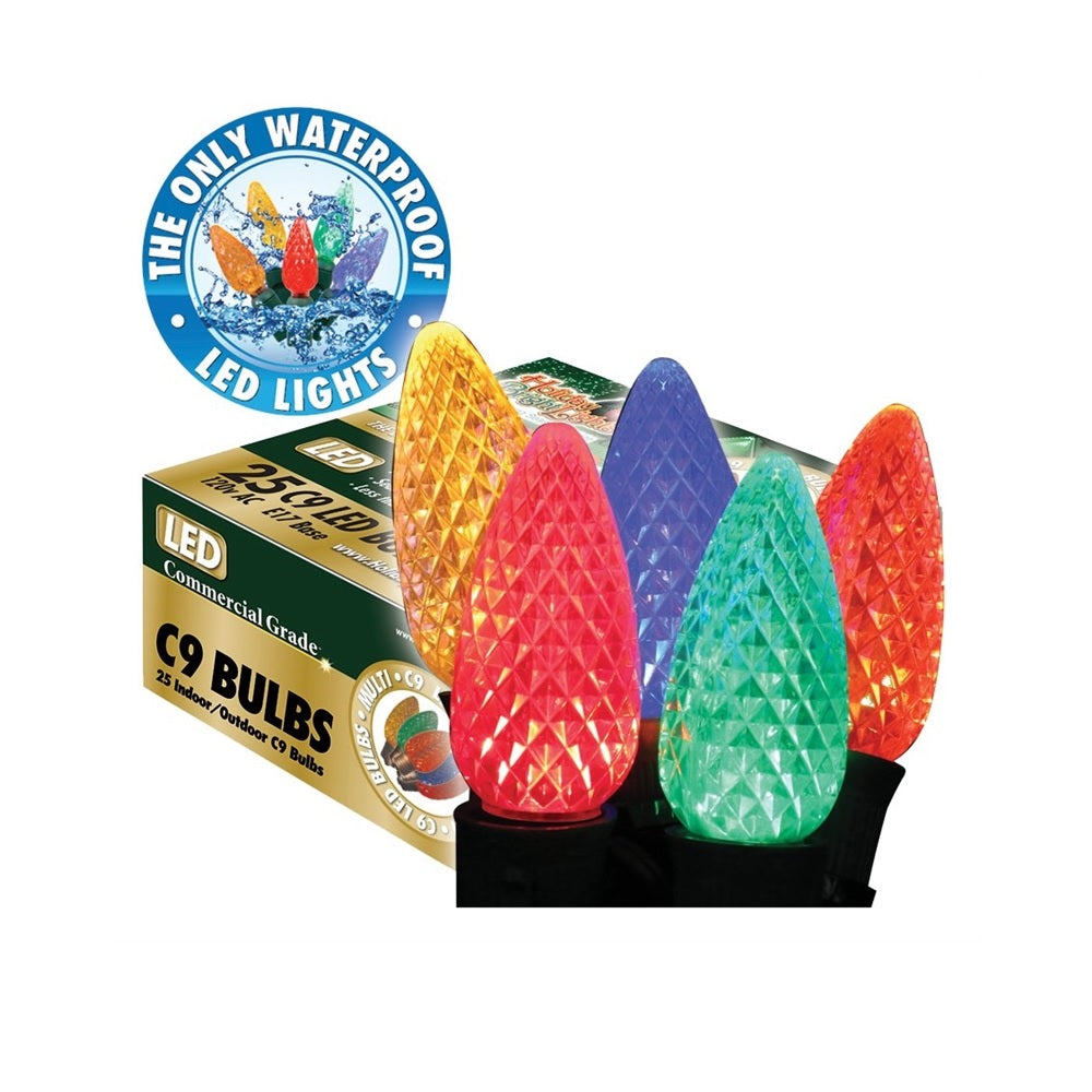 Holiday Bright Lights BU25-LEDFC9-TMU SMD LED Replacement Bulb, Transparent Multi