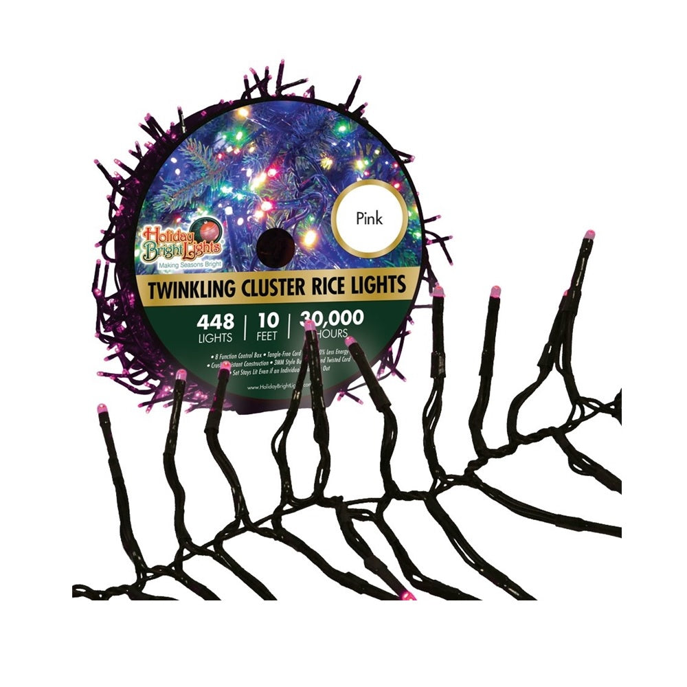 Holiday Bright Lights LED-3MCR448-GPK Twinkling Christmas Lights, 448 Lights