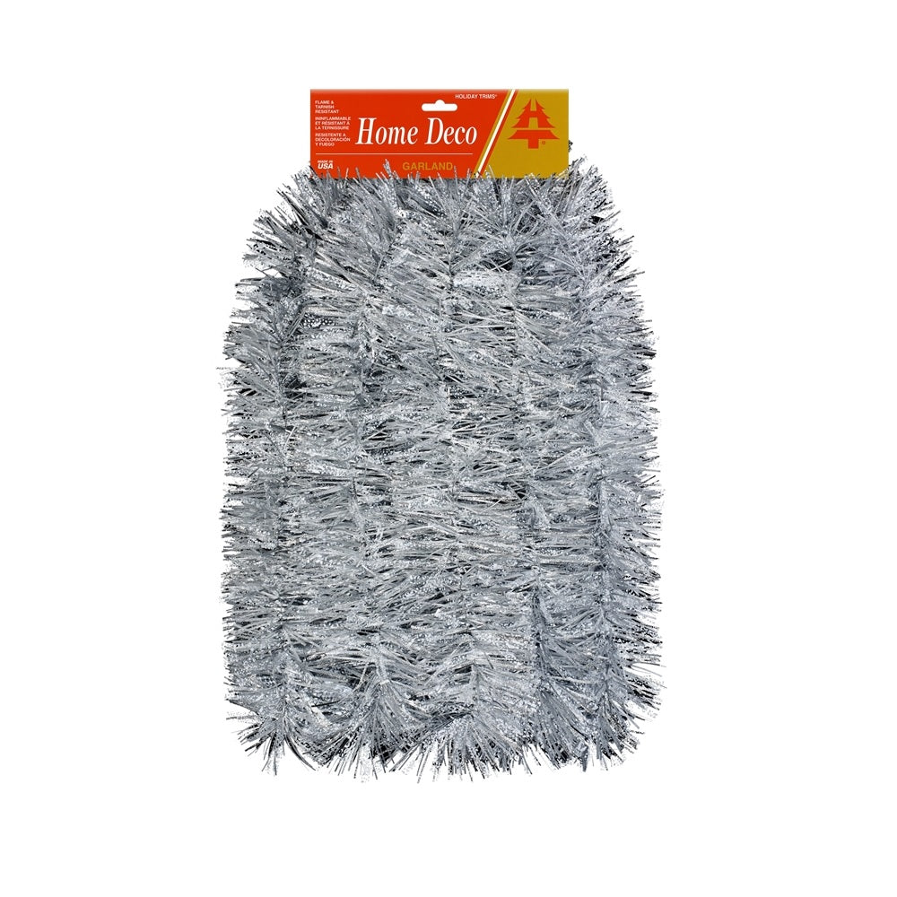 Holiday Trims 3493013 Snowflake Christmas Garland, Silver