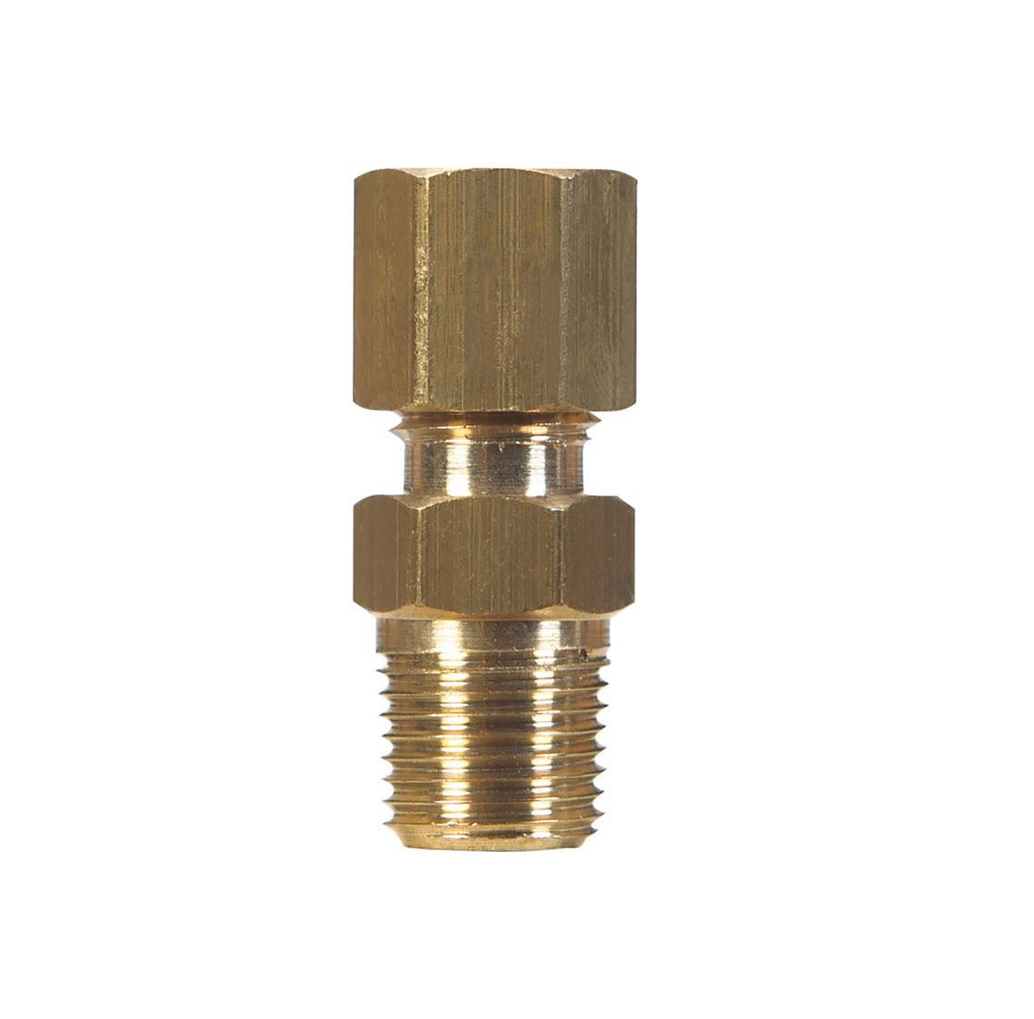 Homeplus+ 6JC120110701025 Compression Male Connector, Brass