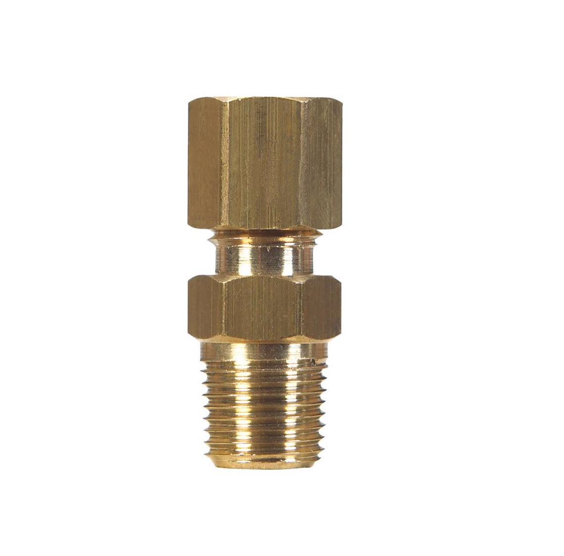 Homeplus+ 6JC120110701028 Compression Male Connector, Brass