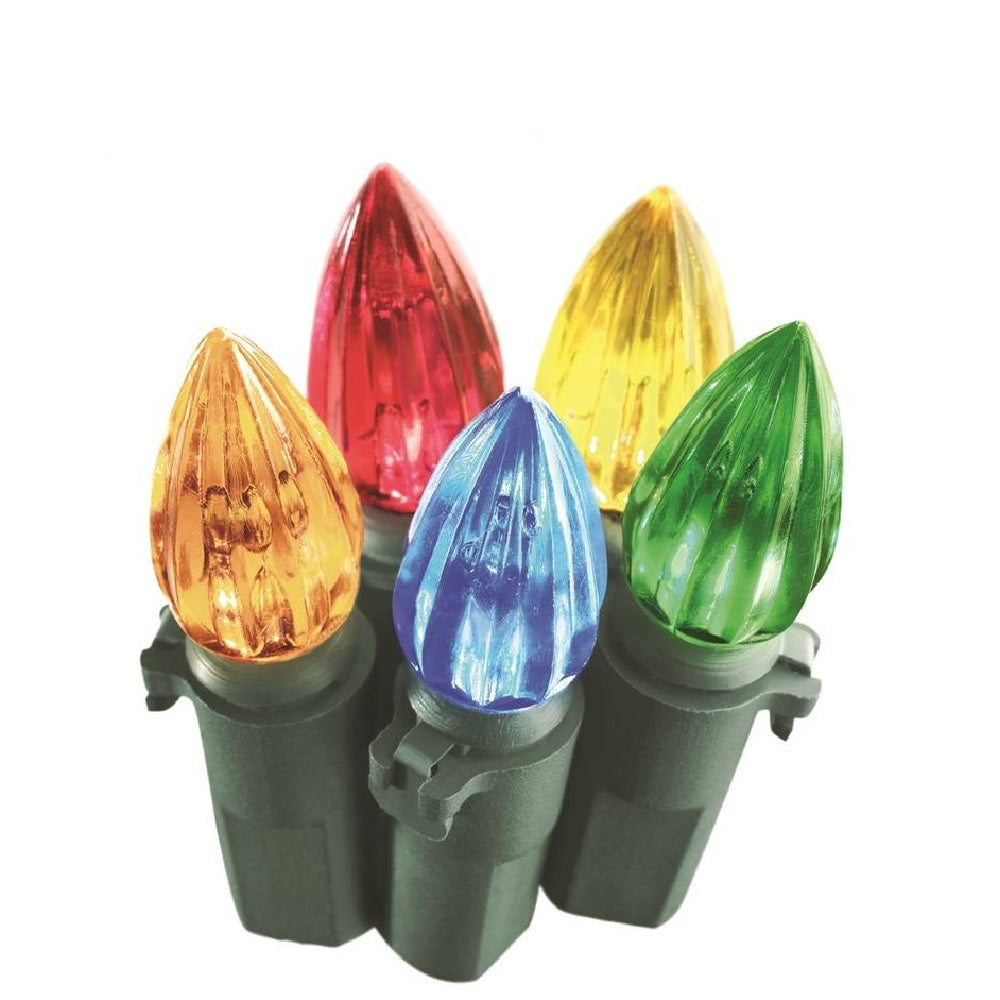 Hometown 2358/U10E424B Holidays C3 christmas Light Reel, 200 Lights, Multi-Color