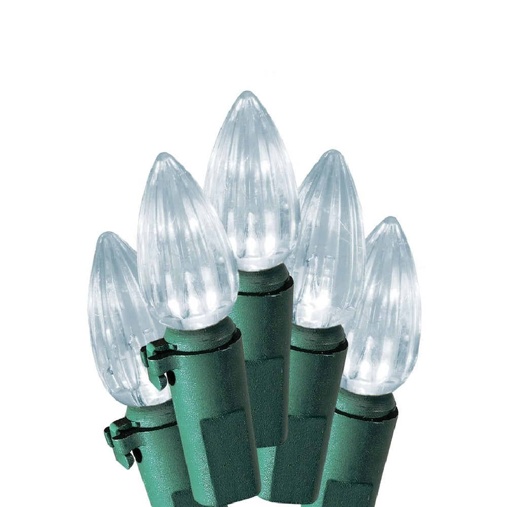 Hometown 2358-02/U10E424C Holidays C3 christmas Light Reel, 200 Lights, Clear