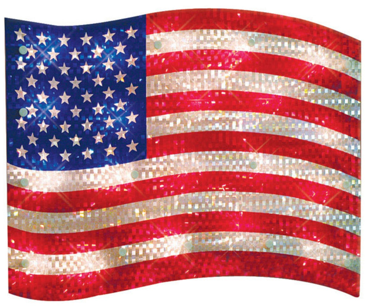 Impact Innovations 84530D Shimmer Christmas Flag Holiday Decoration