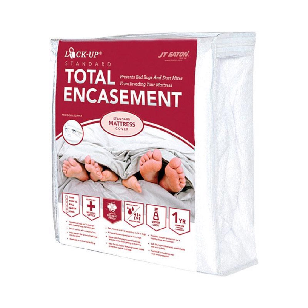JT Eaton 83TWENC Lock-Up Mattress Encasement Cover, White