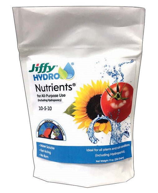Jiffy JHFERT-12 Hydro Nutrients Plant Supplement, 9 Oz