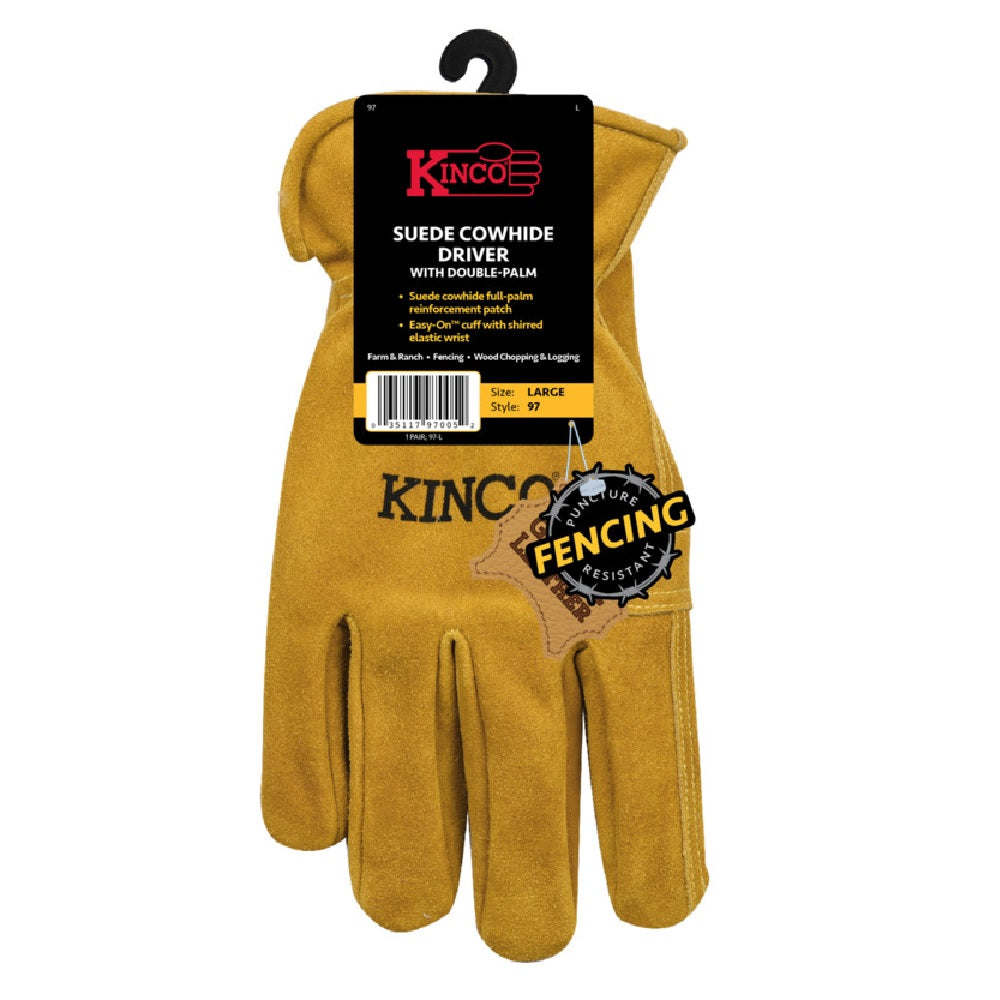 Kinco 97-L Palm Driver Gloves, Large