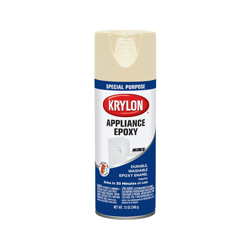 Krylon K03202777 Special Purpose Appliance Epoxy Spray Paint, Almond