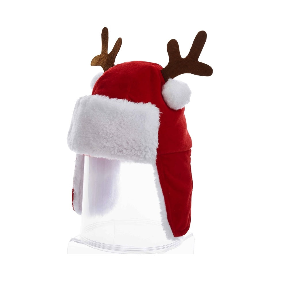 Kurt S Adler C1975 Plush Kids Christmas Hat, Red