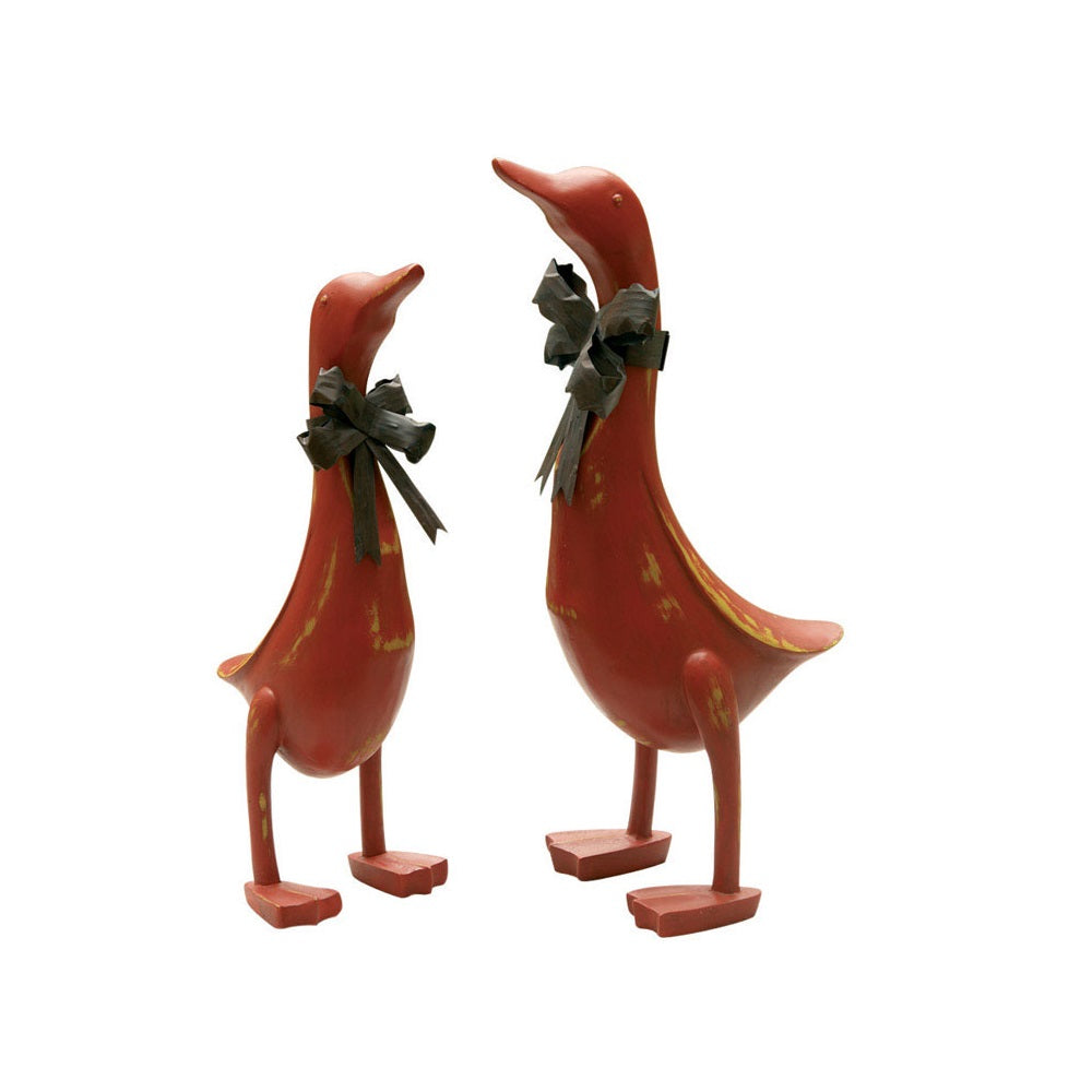 Living Accents DE2325 Duck Statues, Metal