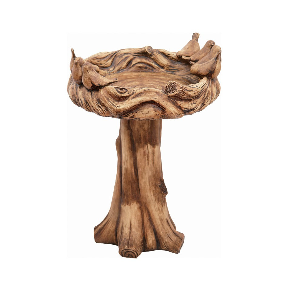 Living Accents DE2811 Nesting Bird Bath, Brown
