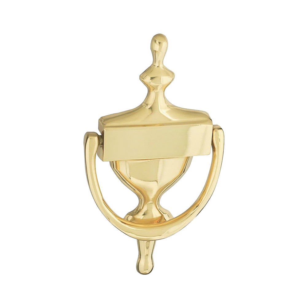 National Hardware N336-216 Door Knockers, Solid Brass, 7"