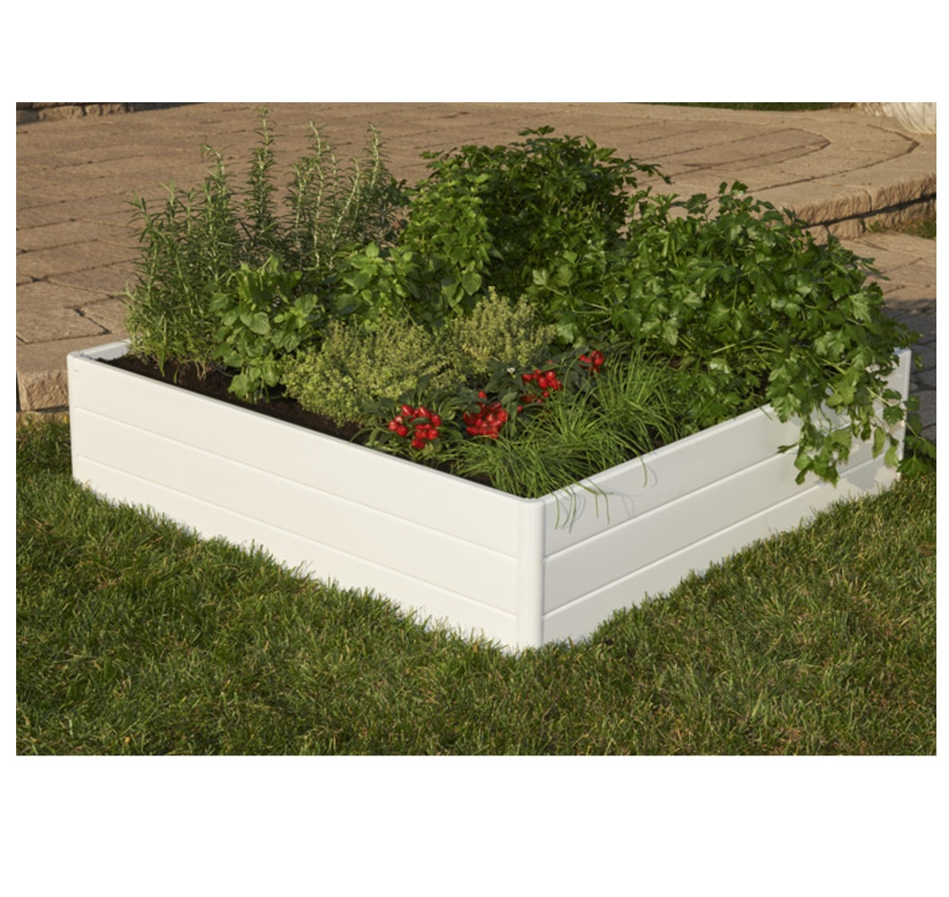 NuVue 26007 Raised Garden Bed, White