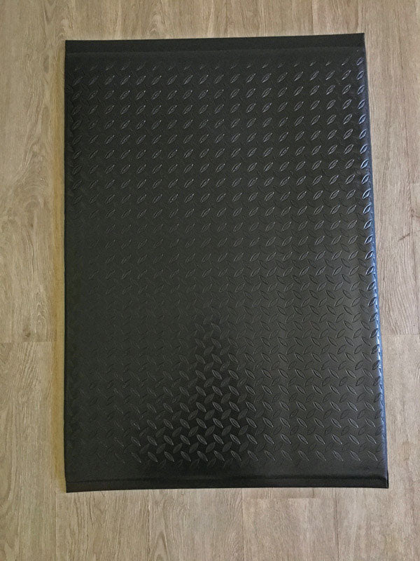 Portico Systems A6085569 Diamond Anti Fatigue Mat, PVC/Foam, Black, 33" x 24"