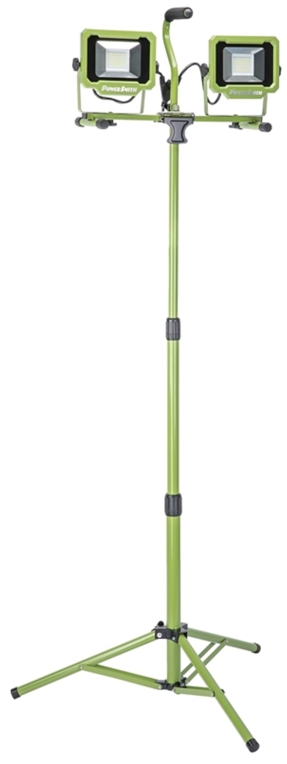 PowerSmith PWL2060TS Dual-Head LED Work Light With Tripod, 6000 Lumens