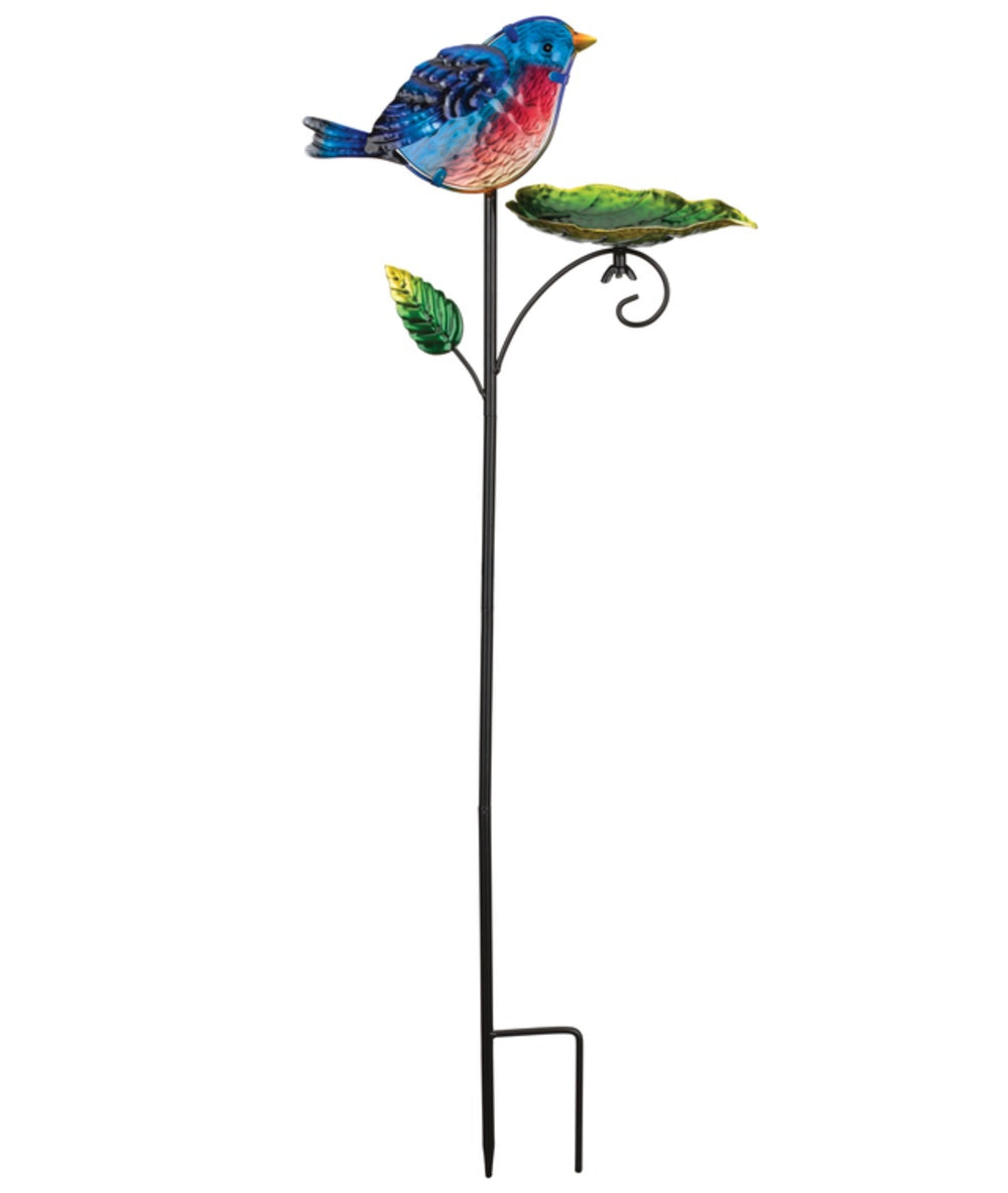 Regal Art & Gift 11971 Bird Feeder Outdoor Garden Stake, Blue