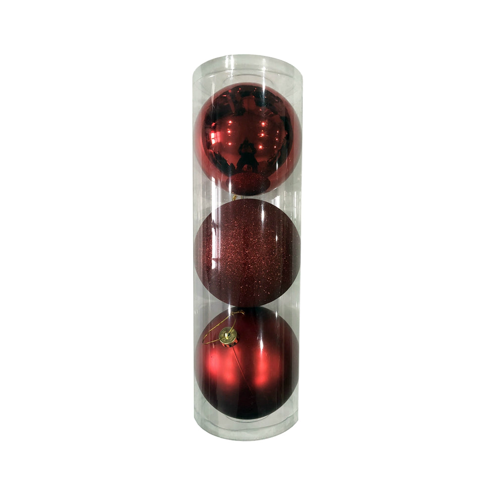 Santas Forest 99403 Christmas Ball Ornaments, Pack of 3
