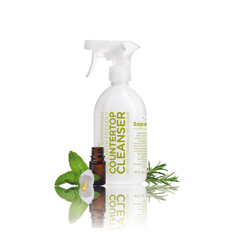 Sapadilla 1812504 Countertop Cleanser Spray, Rosemary & Peppermint, 16 Oz