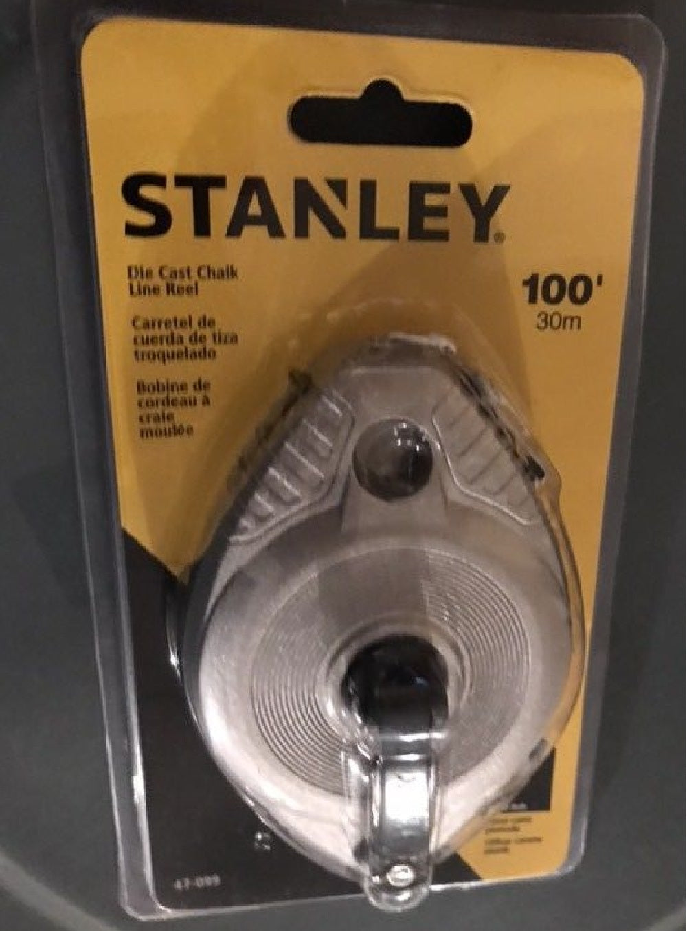 Stanley 47-099 Die Cast Chalk Line Reel 100'
