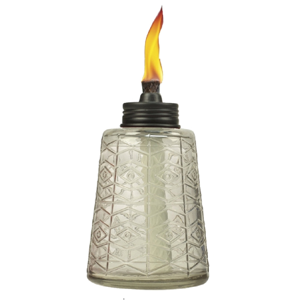 Tiki 1117060 Table Torch, Glass, Assorted colors, 6 inch
