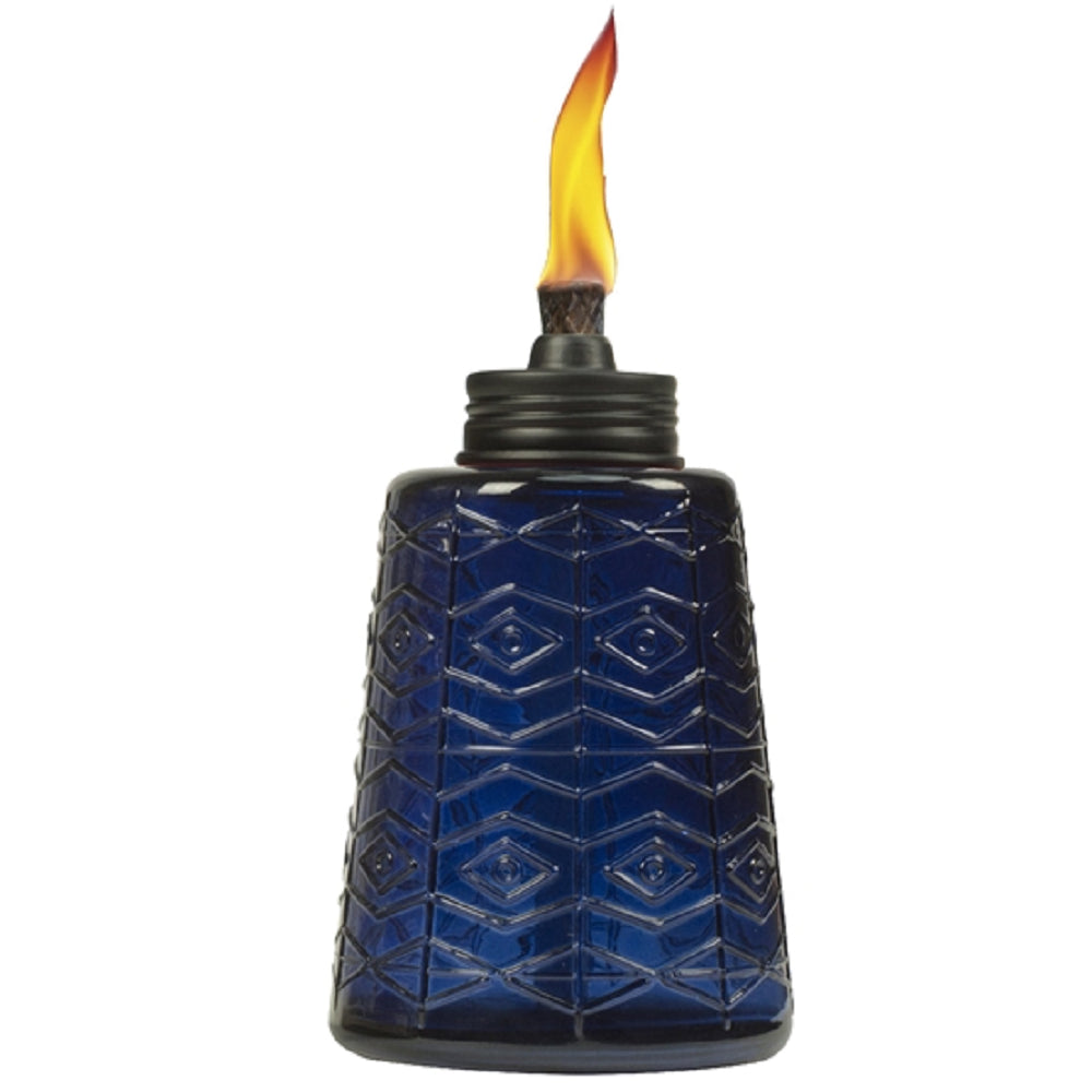 Tiki 1117060 Table Torch, Glass, Assorted colors, 6 inch